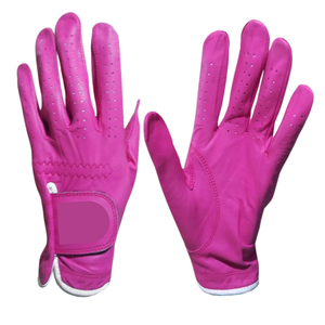 Gant de golf gaucher personnalisé de haute qualité Cabretta en cuir véritable d'Indonésie respirant n'importe quelle couleur Logo personnalisé pour - Product Image 1