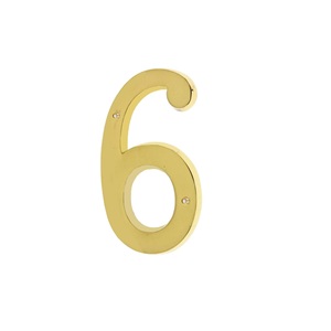 4 Inch Cao Cấp Sáng Rắn Brass Cửa Nhà Số Địa Chỉ Đường Phố Mảng Và Dấu Hiệu Tấm Cho Nơi Cư Trú Hộp Thư Dấu Hiệu - Product Image 1