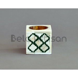Brûleur d'encens d'été indien Bela Artisan fait à la main en résine de nacre d'os MOP encensoir bleu Bakhoor incrustation pour usage aromatique - Product Image 6