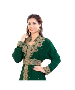 Moroccan Islamic <b>Kaftan</b> Beach Fancy Modern Floor Length Long Sleeve <b>For</b> <b>Women</b> Dress - Product Image 4