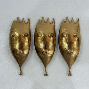 Juego de 3 Tazones para Frutos Secos con Forma de Semilla, Diseño Clásico y Moderno, Hechos a Mano en Aluminio para Uso en Mesa, Precio Más Bajo en India - Product Image 2