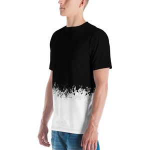 Vente en gros T-shirts à manches courtes pour hommes 100% coton Nouveau OEM Logo côtelé personnalisé Imprimé Design Plus Size T-shirts unis pour hommes - Product Image 2