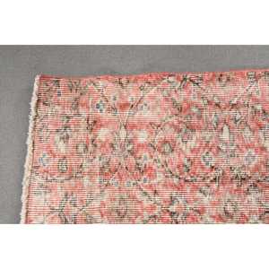 7x10,7 ft Rug, Vintage Turkish Oversize Rug, <b>Red</b> <b>Wool</b> Rug - Product Image 4