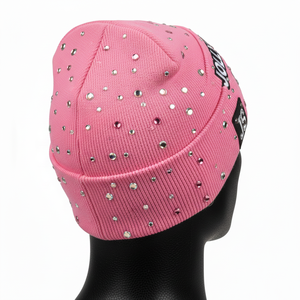 Bonnet en acrylique épais 280GSM pour homme, confortable pour l'hiver, doux, extensible, panneau unique, logo brodé personnalisé, bonnet jacquard - Product Image 2