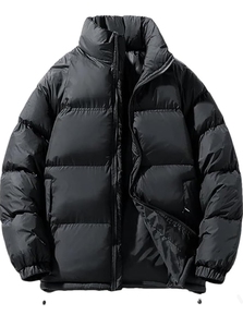 Vêtements d'extérieur de haute qualité en gros avec logo personnalisé Duffles Jackets Manteau matelassé à capuche à bulles isolé d'hiver pour hommes - Product Image 2