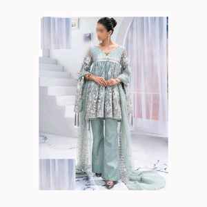 Suministro a granel, nuevo diseño, traje nupcial Salwar, boda india paquistaní, Georgette de imitación pesada con trabajo de bordado a la venta - Product Image 1