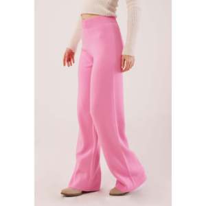 Pantalones de Punto Rosa al por Mayor con Cintura Alta y Pierna Ancha, Transpirables - Product Image 5