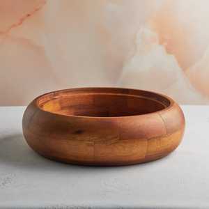 Cuenco de madera con incrustaciones de hueso redondo para decoración del hogar, cuenco para servir ensaladas - Product Image 3