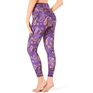 Factory Direct High Waist <b>Ladies</b> Yoga Pants Breathable Mid <b>Leggings</b> for Gym Workouts Sublimation Women <b>Leggings</b> Made Pakistan - Product Image 2