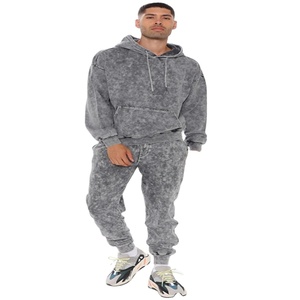 Traje de chándal Tie Dye para hombre, conjunto de pantalones de chándal personalizados, trajes de jogging de 2 piezas, chándal en blanco Tie Dye para hombre de gran tamaño - Product Image 1