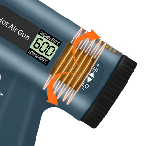 <span class=keywords><strong>Pistola</strong></span> <span class=keywords><strong>de</strong></span> Aire Caliente Eléctrica Industrial QILI con Pantalla LED Inteligente, Portátil, Ajustable y para Bricolaje - Product Image 4