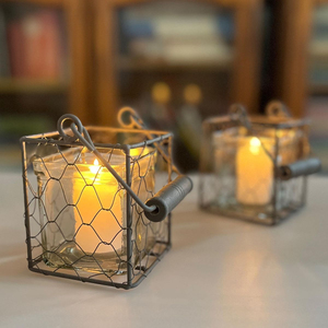 Artisanat en fer forgé, bougeoirs en verre, couleur noire, écologiques, pour la maison, mariage, Pâques, Noël, table - Product Image 5