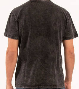 เสื้อยืดผู้ชายผ้าฝ้ายสไตล์อินเทรนด์สีทึบดีไซน์หลวมฟิตเนส - Product Image 4