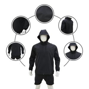 Conjuntos de pantalón corto cortavientos personalizados de dos piezas para hombre, chándal de nailon reflectante, conjuntos cortos cortavientos de dos piezas - Product Image 5