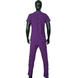 Ensembles d'uniformes médicaux unisexes à manches courtes pour hommes et femmes, vêtements d'hôpital en tissu sergé polyester/coton, couleurs et logo personnalisés - Product Image 3
