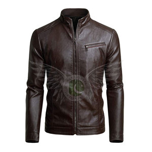 Chaqueta de cuero genuino para hombre, nuevo estilo, personalizada, de buena calidad, al mejor precio, 2022 - Product Image 1