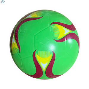 Ballon de football vert taille 5, design jaune marron, cuir PU durable, entraînement de football, enfants, jeunes, adultes, intérieur, extérieur, match - Product Image 1