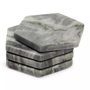 Posavasos de mármol de piedra de lujo de alta calidad mejor diseñador al por mayor posavasos de piedra redonda natural superventas venta - Product Image 1