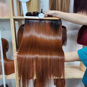 Os droit pour Ombre 20 pouces Super Double Drawn Remy Extensions de cheveux femmes noires marque privée produits capillaires de haute qualité - Product Image 2