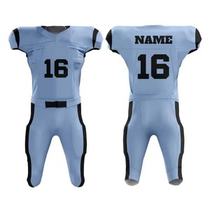 Uniforme de football américain OEM 100 % polyester, haute qualité, impression numérique personnalisée, respirant, short d'équipe uni, grande taille, été - Product Image 2