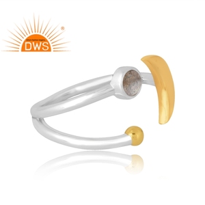 Latest Design 925 Sterling Silver Natural <b>Labradorite</b> Gemstone <b>Ring</b> Custom Jewelry For Women Gift For Her - Product Image 4