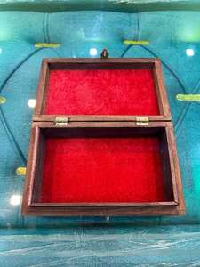 Cajas de almacenamiento decorativas con tapa con bisagras de madera de acacia, organizador de joyas de madera elegante - Product Image 3