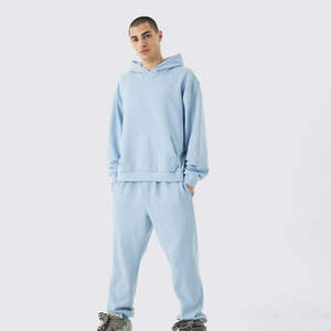 Survêtement pour homme à capuche personnalisé de haute qualité, 100% coton, hiver, fabriqué au Pakistan, sur commande, motif uni, prix raisonnable - Product Image 6