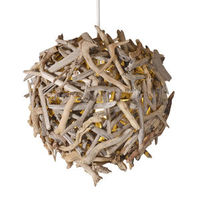 Meuble de salon moderne en bois massif extensible Driftwood avec porte de style Shaker et 5 étagères Liana