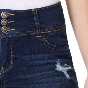 Diseñe su propio logotipo Pantalones cortos vaqueros para mujer Pantalones cortos calientes 100% algodón Logotipo personalizado Alta calidad Secado rápido Transpirable - Product Image 5