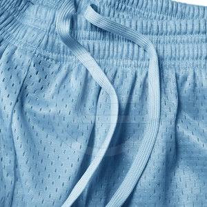Short de course en maille pour hommes avec taille élastique et ourlet fendu sur le côté Short en maille classique pour hommes avec un design simple - Product Image 5