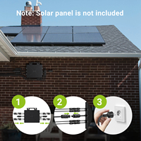 Système solaire à énergie solaire de 2000 W |   4 panneaux solaires flexibles 240W, kits solaires micro-onduleurs pour balcon 1000W