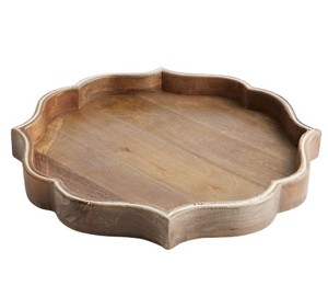 Bandeja para servir comida de madera de diseño clásico Bandeja decorativa para servir desayuno con forma rectangular de la más alta calidad para uso doméstico en hoteles - Product Image 4