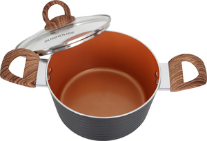 Cerámica antiadherente para cocina, olla de aluminio de fundición a presión con fondo de inducción de recubrimiento, venta al por mayor - Product Image 5