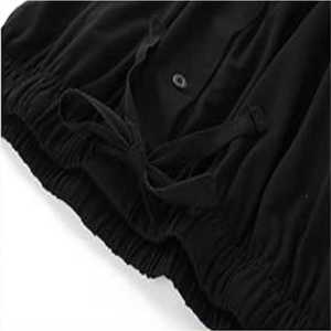Conjunto de camiseta y pantalones cortos negros para hombre. Conjunto de verano completamente negro. Conjunto deportivo negro. Conjunto de dos piezas a juego para hombre. - Product Image 4