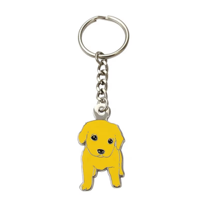 <span class=keywords><strong>Porte</strong></span>-clés personnalisés en métal émaillé rigide pour animaux de compagnie, motif animal de dessin animé mignon, design <span class=keywords><strong>Husky</strong></span> audacieux - Product Image 3