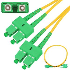Cordon de raccordement Extralink SC/APC vers SC/APC, monomode, duplex, G657A, 3 mm, 1 m - Product Image 1