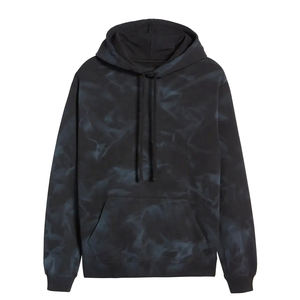 Sudadera con capucha de invierno de algodón 100% de alta calidad para hombre, forro polar de estilo callejero con cuello con capucha de patrón sólido y bolsillo para usar - Product Image 5