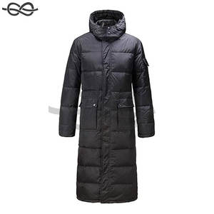 Long manteau d'hiver à capuche amovible et coupe-vent classique pour hommes, isolé, chaud et élégant pour le temps froid - Product Image 3