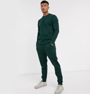 Custom Cropped Boxy Fit Hombres Sudadera con capucha Chándales Mejor Tela Logotipo personalizado Full Zip up Hoodie Set Estándar en blanco de gran tamaño Streetwear - Product Image 4