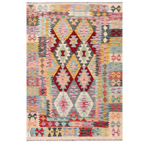 พรมกิลิม ไมมาณา อัฟกานิสถาน ขนาด 186 x 132 ซม. พรมปูพื้นและชุดพรม - Product Image 1