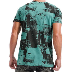 T-shirts pour hommes en coton 100% personnalisés, nouveau design, t-shirt respirant pour hommes, t-shirt décontracté de couleur unie surdimensionné à vendre - Product Image 5