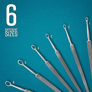 Curetas manuales ENT Juego de 4 piezas Instrumentos quirúrgicos reutilizables de acero inoxidable de grado médico - Product Image 6