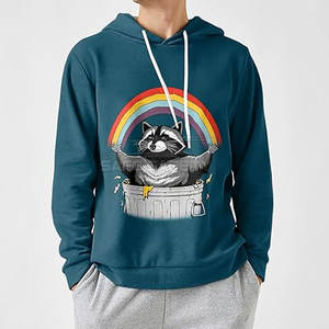 เสื้อฮู้ดสวมหัวพิมพ์ลาย3D สำหรับผู้ชายโลโก้ตามสั่งทำจาก3D แฟชั่นใหม่ - Product Image 3