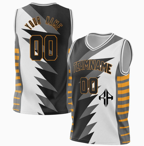 Nuevo diseño de camisetas de baloncesto por sublimación para hombre 100% poliéster Premium de alta calidad logotipo personalizado de ATLANTIC - Product Image 5