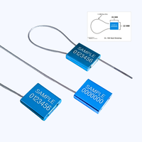 JHAS Sicheres Aluminium Verzinktes Eisen-Kabel Kraftstofftank-Dichtungsschloss (26x22mm) Langlebiges Starkes Modell C106 Mehrfarbig für LKWs und Tankwagen