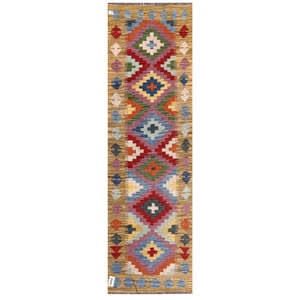 Alfombra Kilim de Maimana, Afganistán, 198 x 59 cm, Alfombras y Juegos de Alfombras - Product Image 1