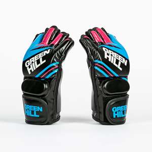 Gants de sparring MMA CHROMA RAGE en cuir PU personnalisés avec lacets et motif imprimé pour l'entraînement de boxe - Product Image 3