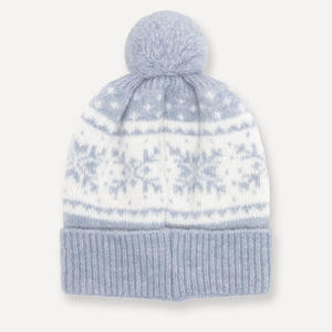 หมวกบีนนี่ผ้าแจ็คการ์ดตัวอักษรอินเทรนด์หมวกถักแบบปรับแต่งได้สำหรับฤดูหนาวหมวกอบอุ่นปักโลโก้ได้ตามต้องการสำหรับแฟชั่นแนวสตรีท - Product Image 2