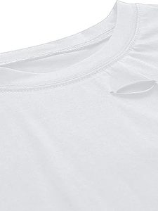 Chemise courte confortable pour femmes Top court pour l'été Street wear Casual Wear Gym Lounge Outdoor Sports and Fashion Outfits - Product Image 3