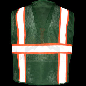 Chaleco de seguridad de poliéster Hi Vis de alta calidad para hombre, malla transpirable, reflectante, de secado rápido, ligero, ropa de trabajo directa de fábrica - Product Image 4